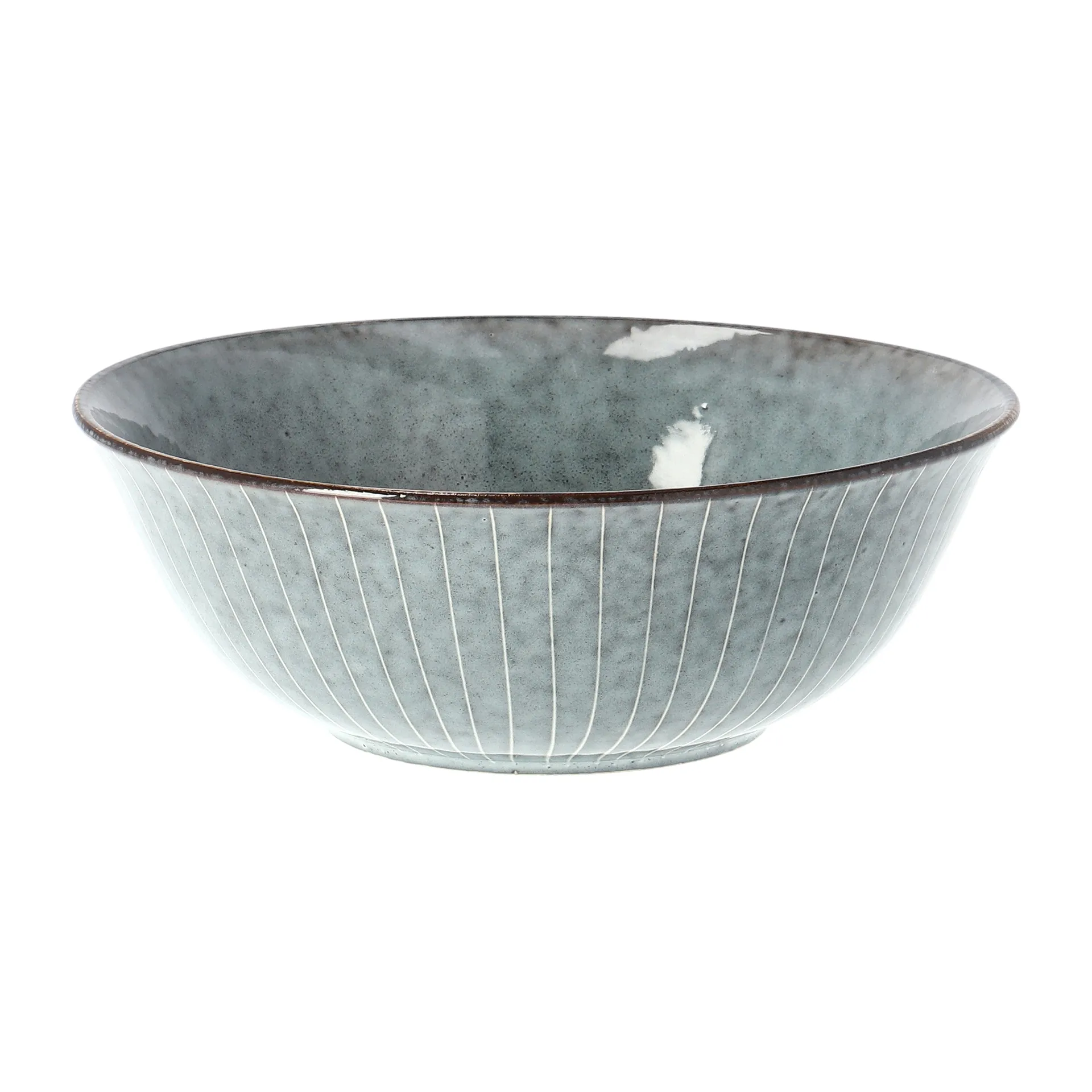 Skål Broste Copenhagen Nordic Sea blå stentøj Ø21 cm serveringsskål