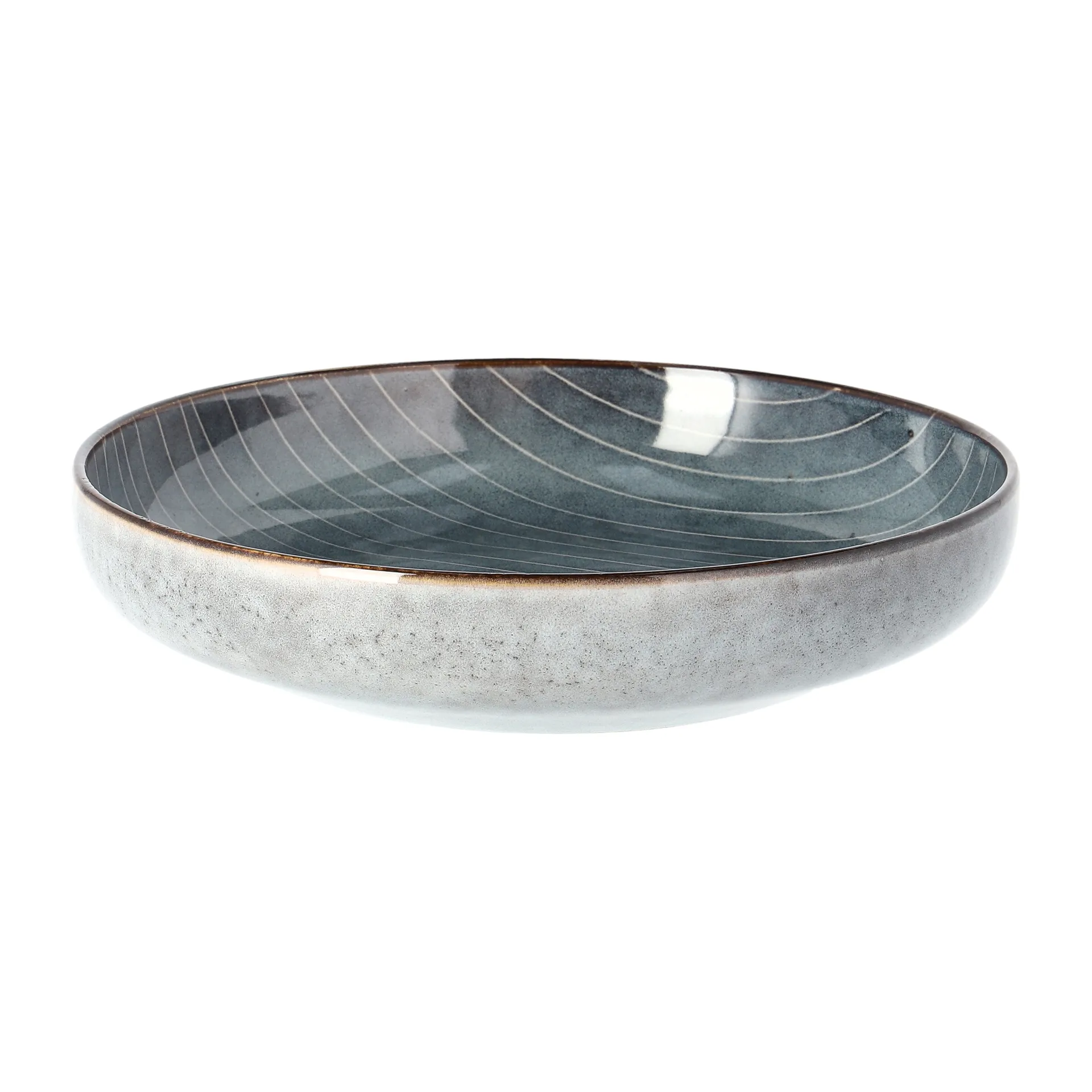 Skål Broste Copenhagen Nordic Sea stentøj blå Ø22,5 cm