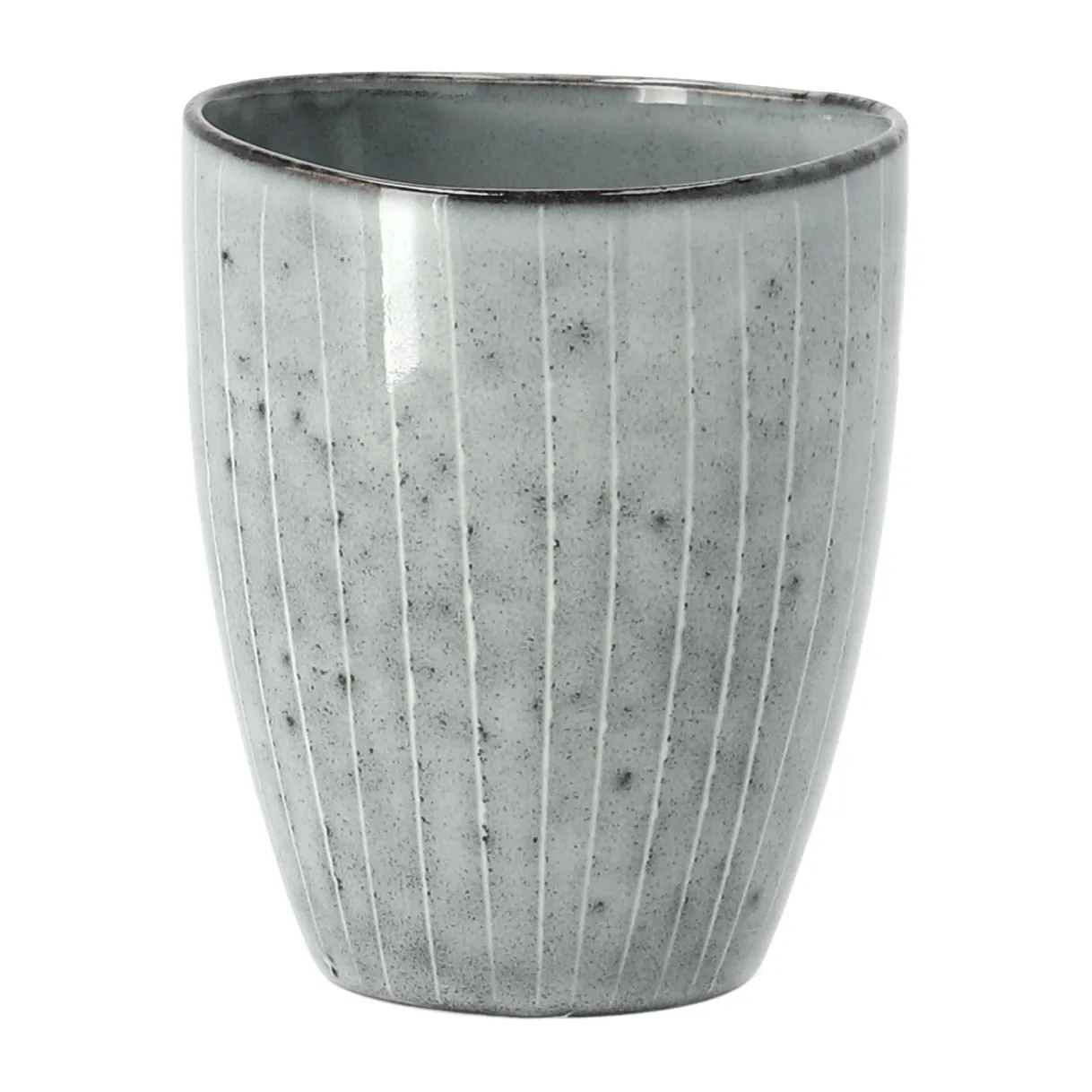 Krus/kop uden hank 25 cl Broste Copenhagen Nordic Sea blå stentøj Ø8 x H10 cm