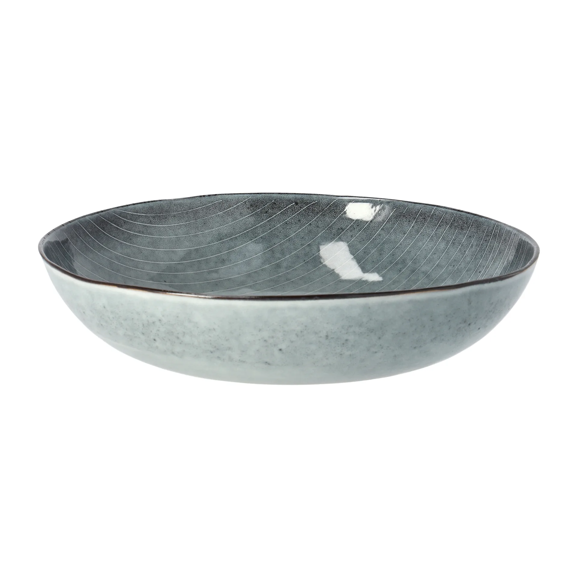 Salatskål Broste Copenhagen Nordic Sea stentøj blå Ø34,5 cm