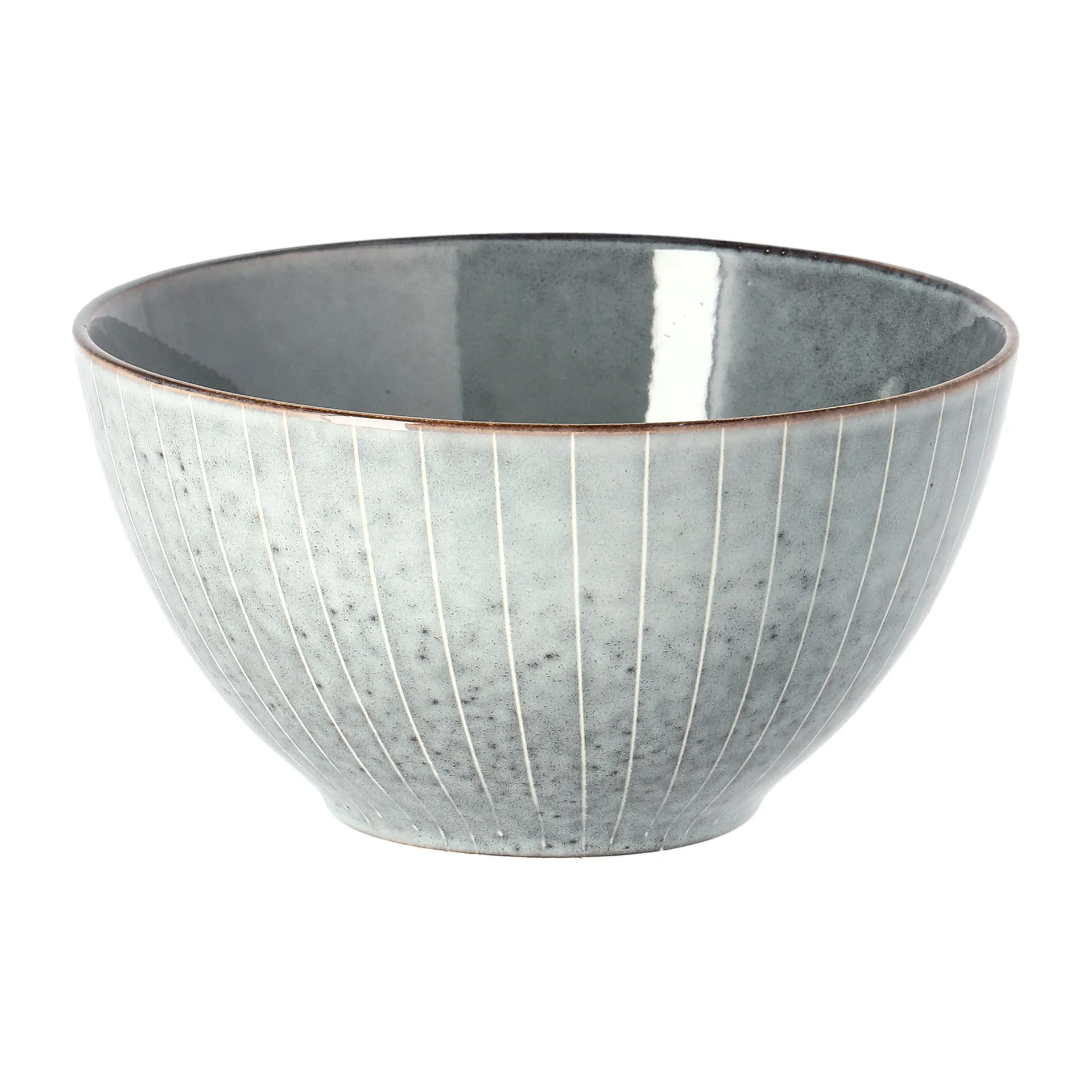 Skål Broste Copenhagen Nordic Sea Ø17 x H8 cm blå stentøj serveringsskål