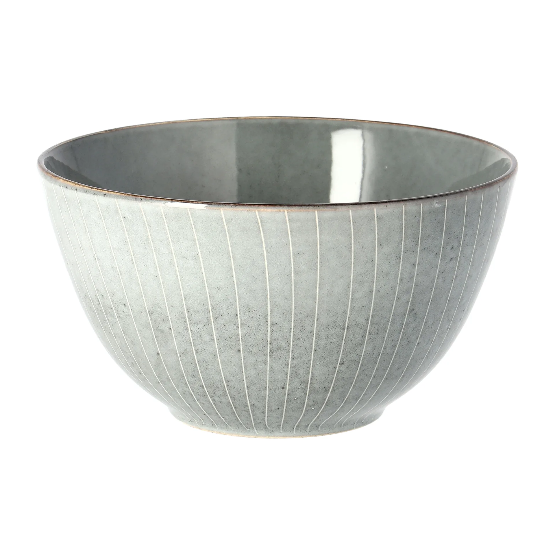 Serveringsskål Broste Copenhagen Nordic Sea i stentøj Ø20 x H11 cm blå