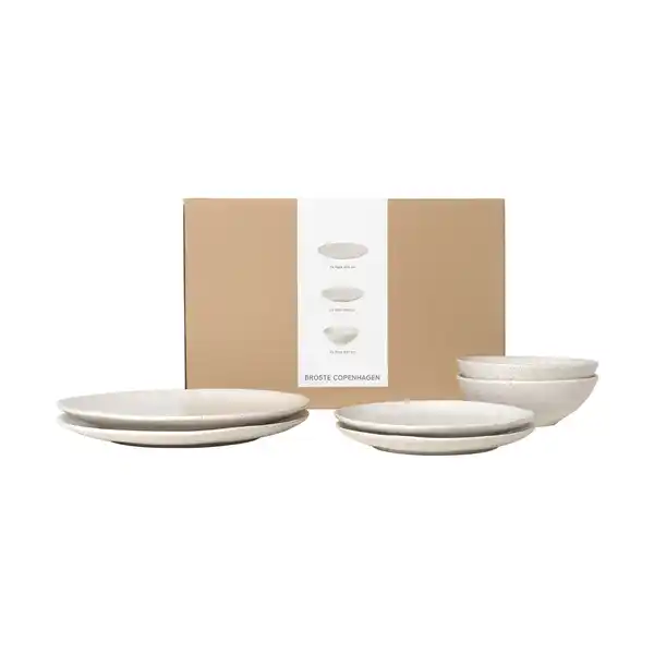 Nordic Vanilla dinnerset för två, 6 delar