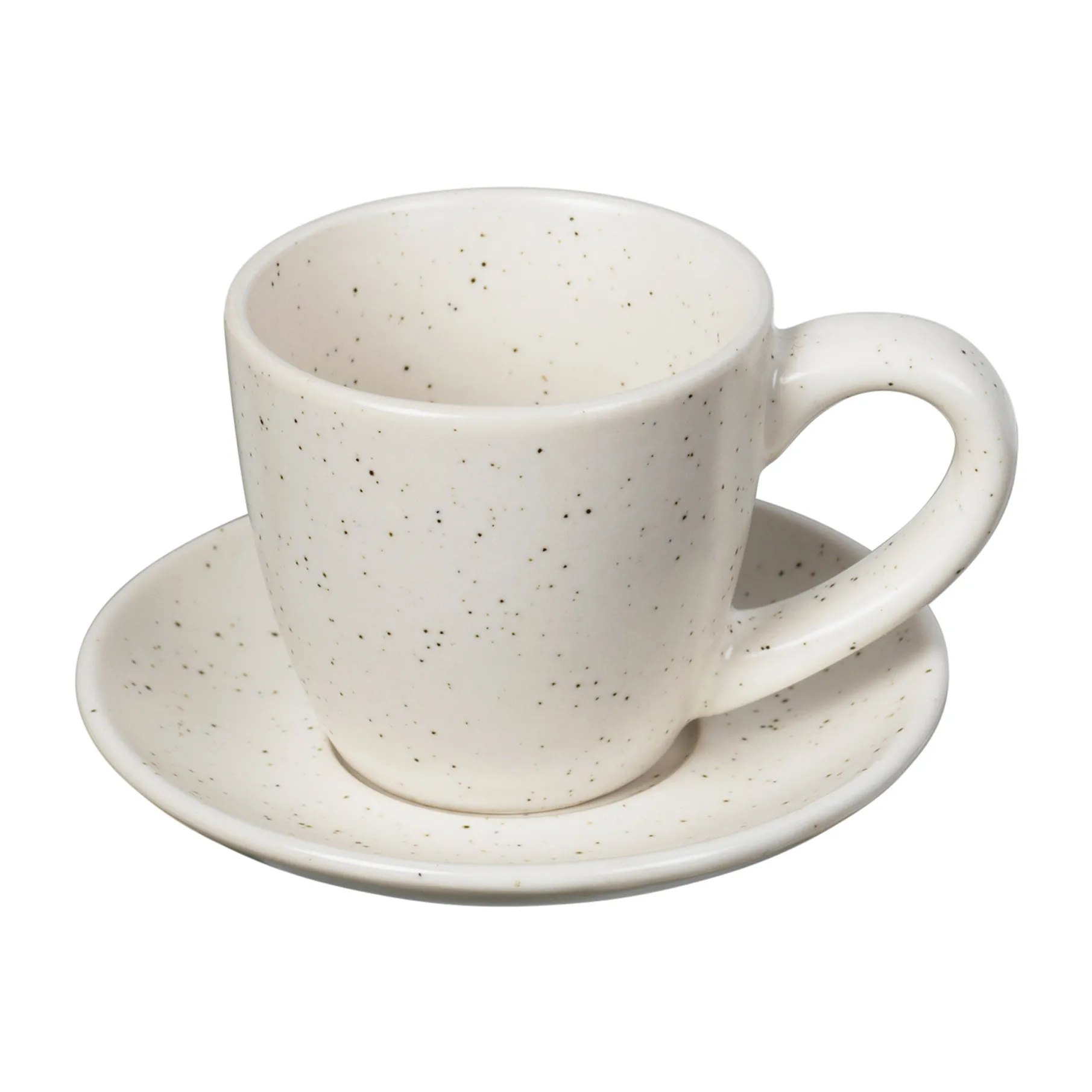 Espressokop Broste Copenhagen Nordic Vanilla creme stentøj Ø5,5 x H5 cm