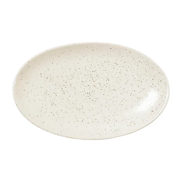 Nordic Vanilla fat ovalt 22 cm, Cream with grains