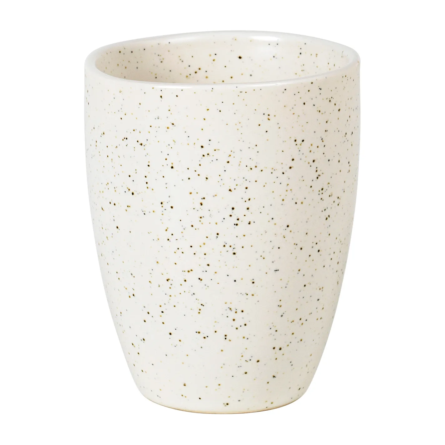 Krus Broste Copenhagen Nordic Vanilla 25 cl stentøj creme med prikket mønster Ø8 x H10 cm