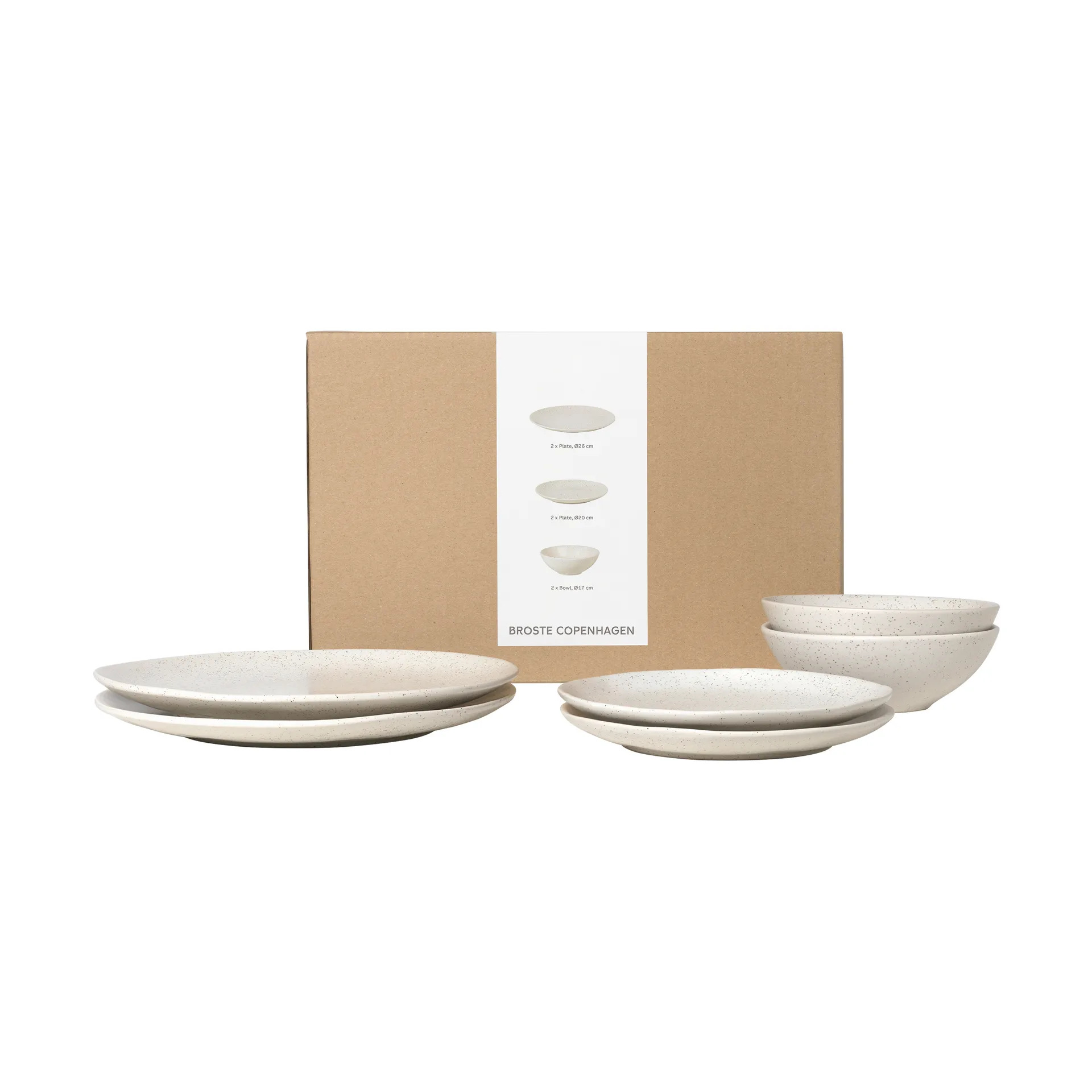 Broste Copenhagen Nordic Vanilla middagssæt til to 6 dele