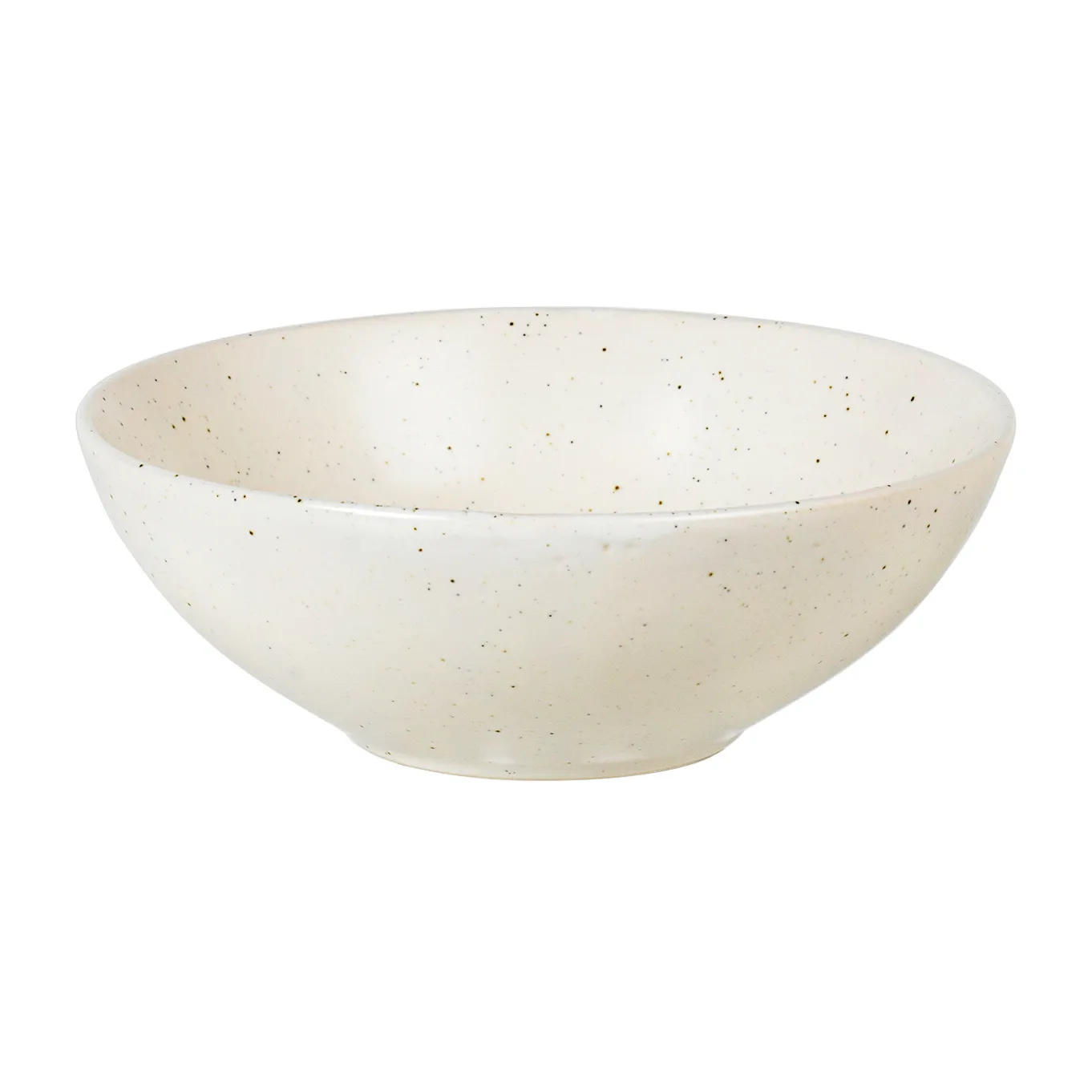 Serveringsskål Broste Copenhagen Nordic Vanilla creme stentøj Ø17 x H6 cm