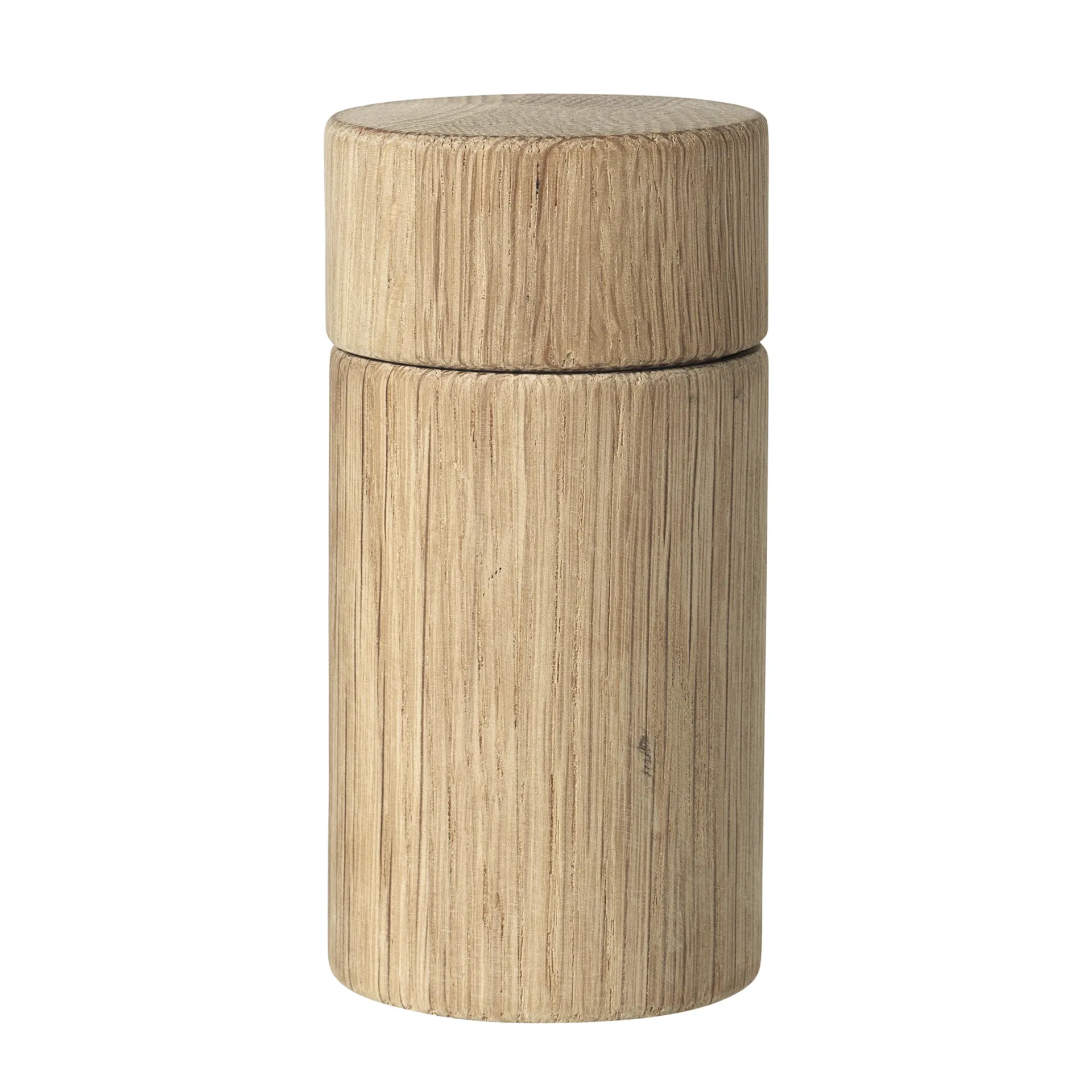 Salt- og peberkværn Broste Copenhagen Oak egetræ natur Ø6,5Ã13 cm