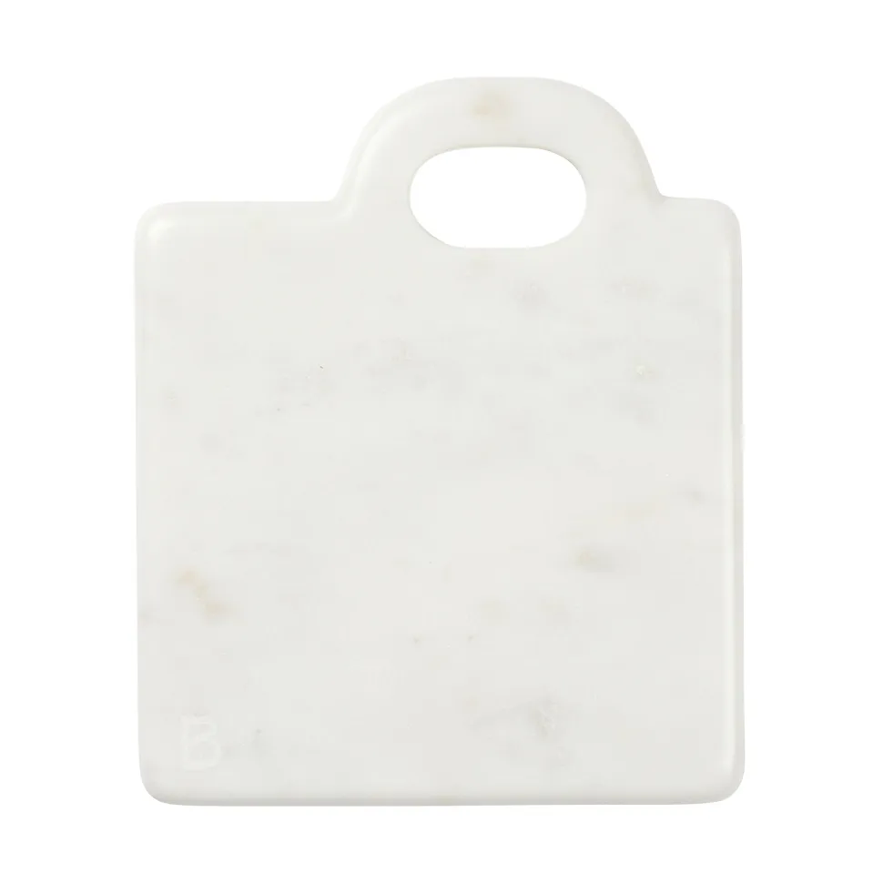 Broste Copenhagen Olina skærebræt 14x17 cm White marble
