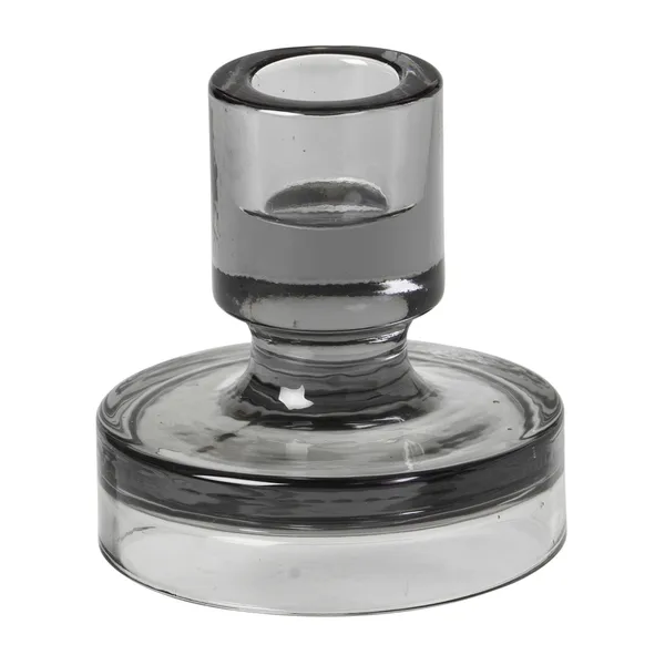Petra ljusstake smoked pearl dark grey, 8 cm