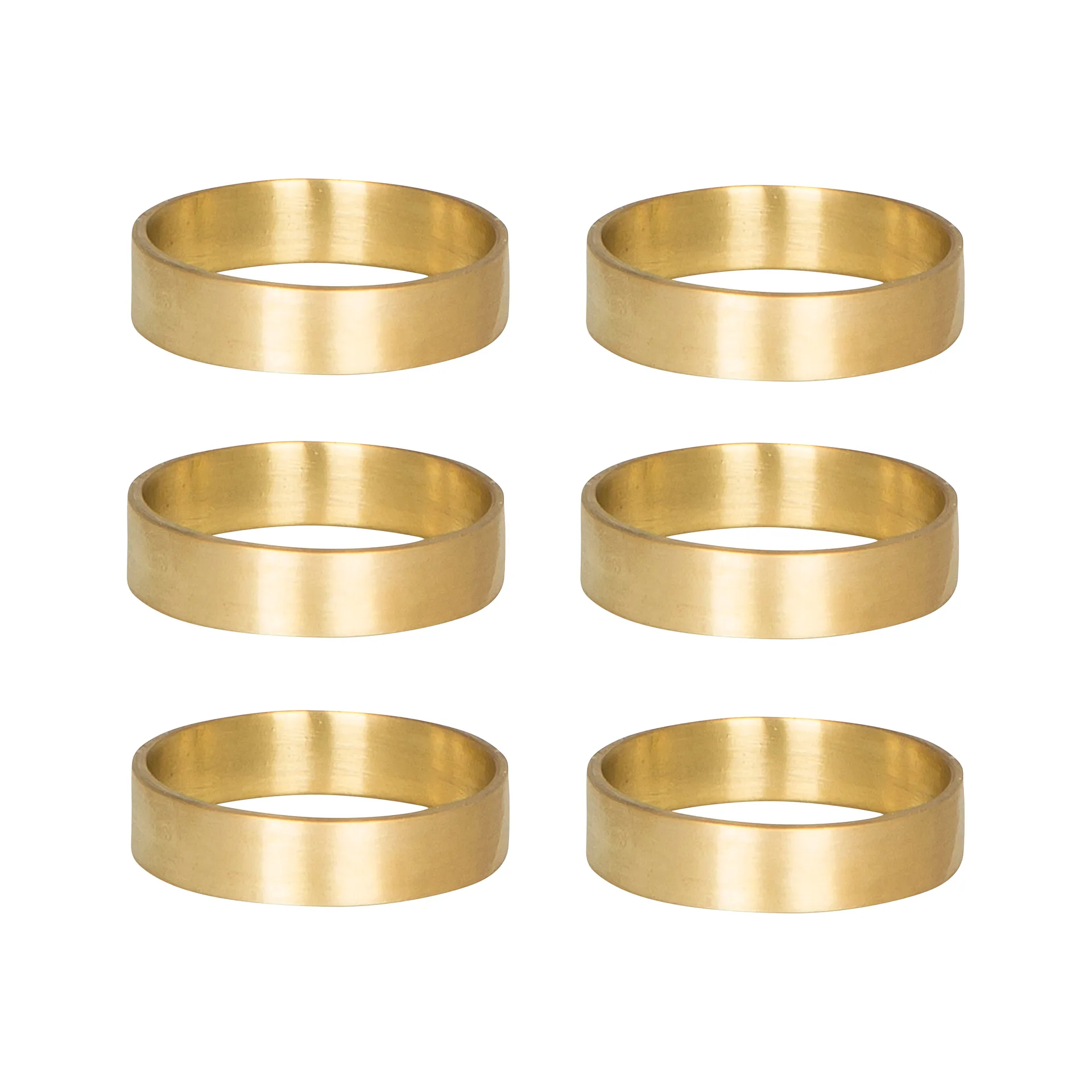 Broste Copenhagen Ring servietring 6 stk mat messing