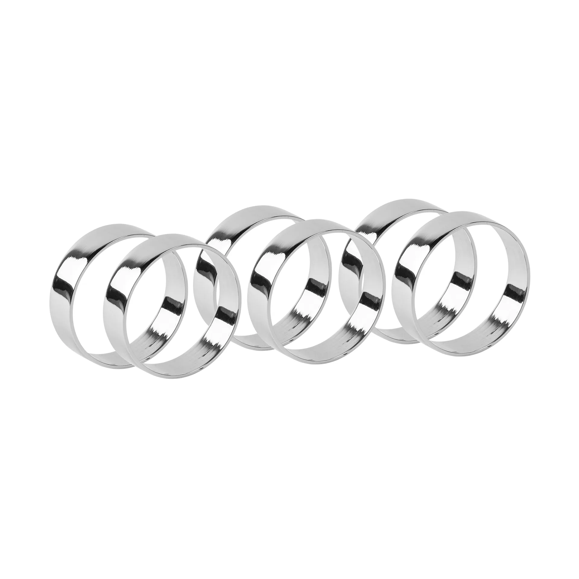 Broste Copenhagen Ring servietring 6 stk Silver finish