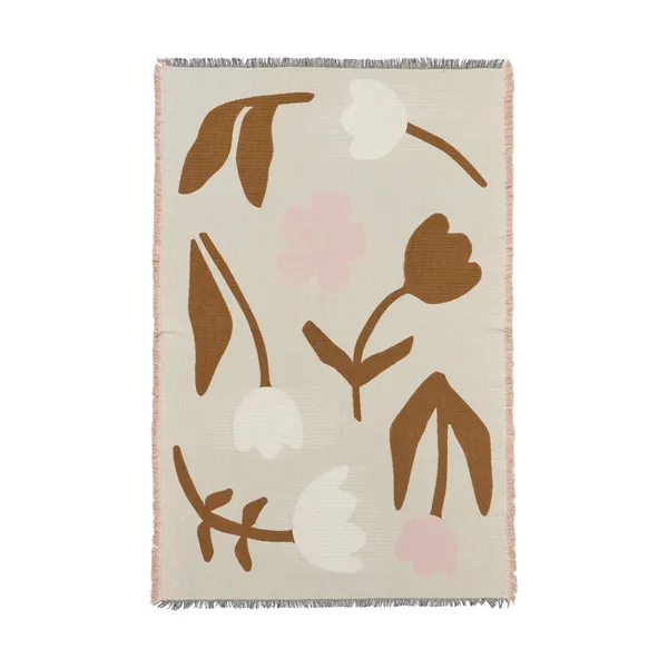 Rosita pläd 130x180 cm, Golden brown-mauve
