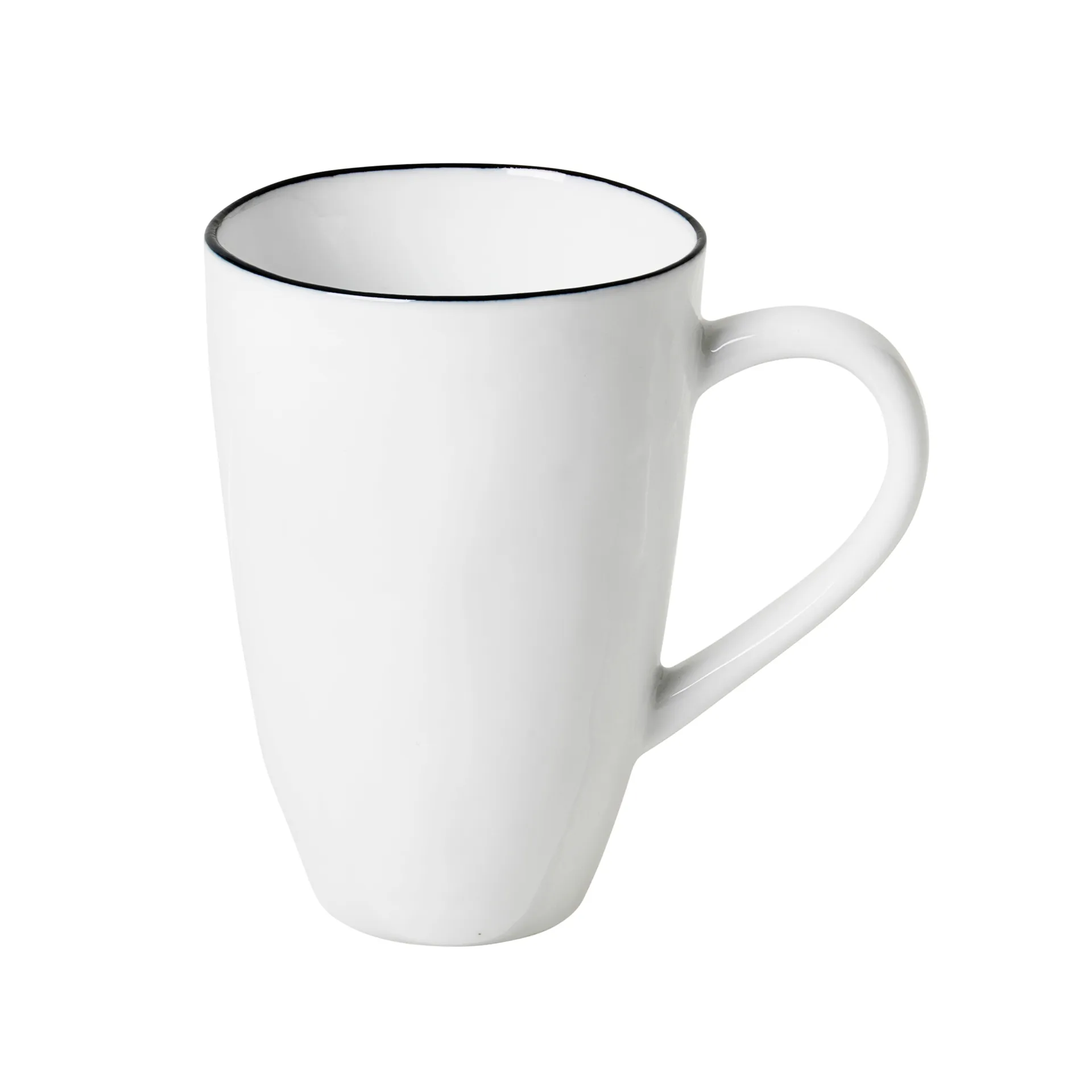 Broste Copenhagen Salt porcelænskrus 30 cl hvid/sort