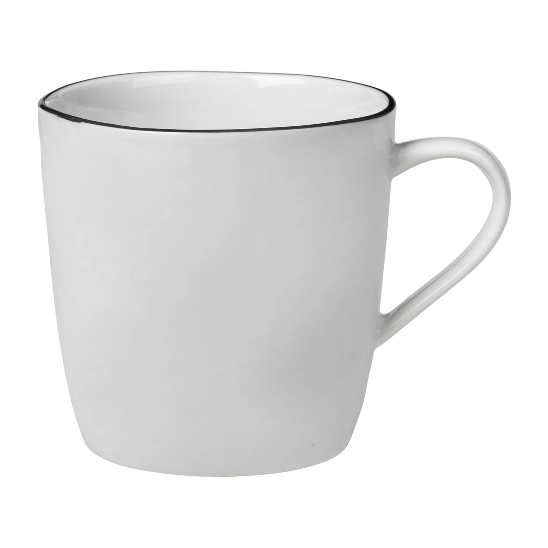 Tekop Broste Copenhagen Salt 25 cl porcelæn hvid/sort Ø8,5ÃH6,5 cm