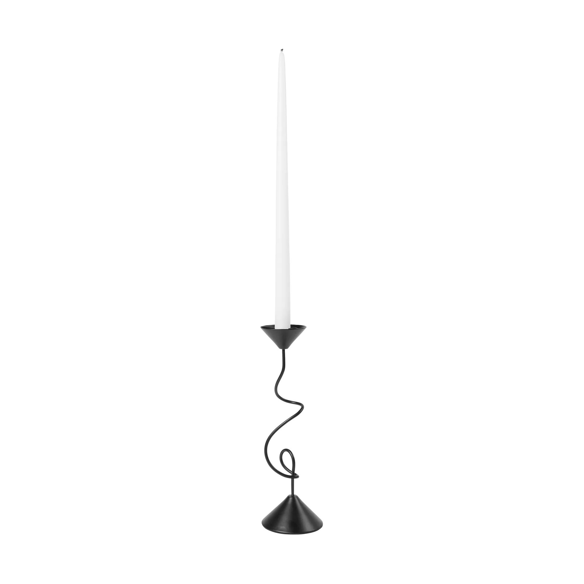Broste Copenhagen Selma lysestage 26,5 cm Black