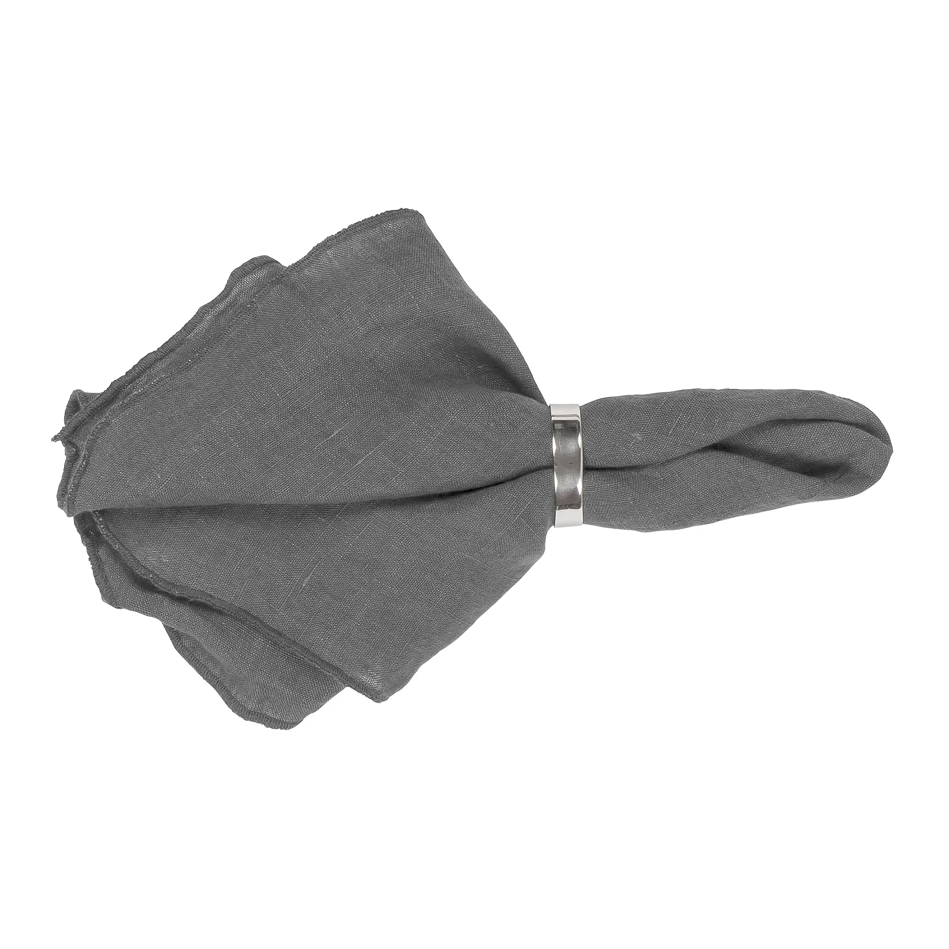 Broste Copenhagen Serviette en lin Gracie gris