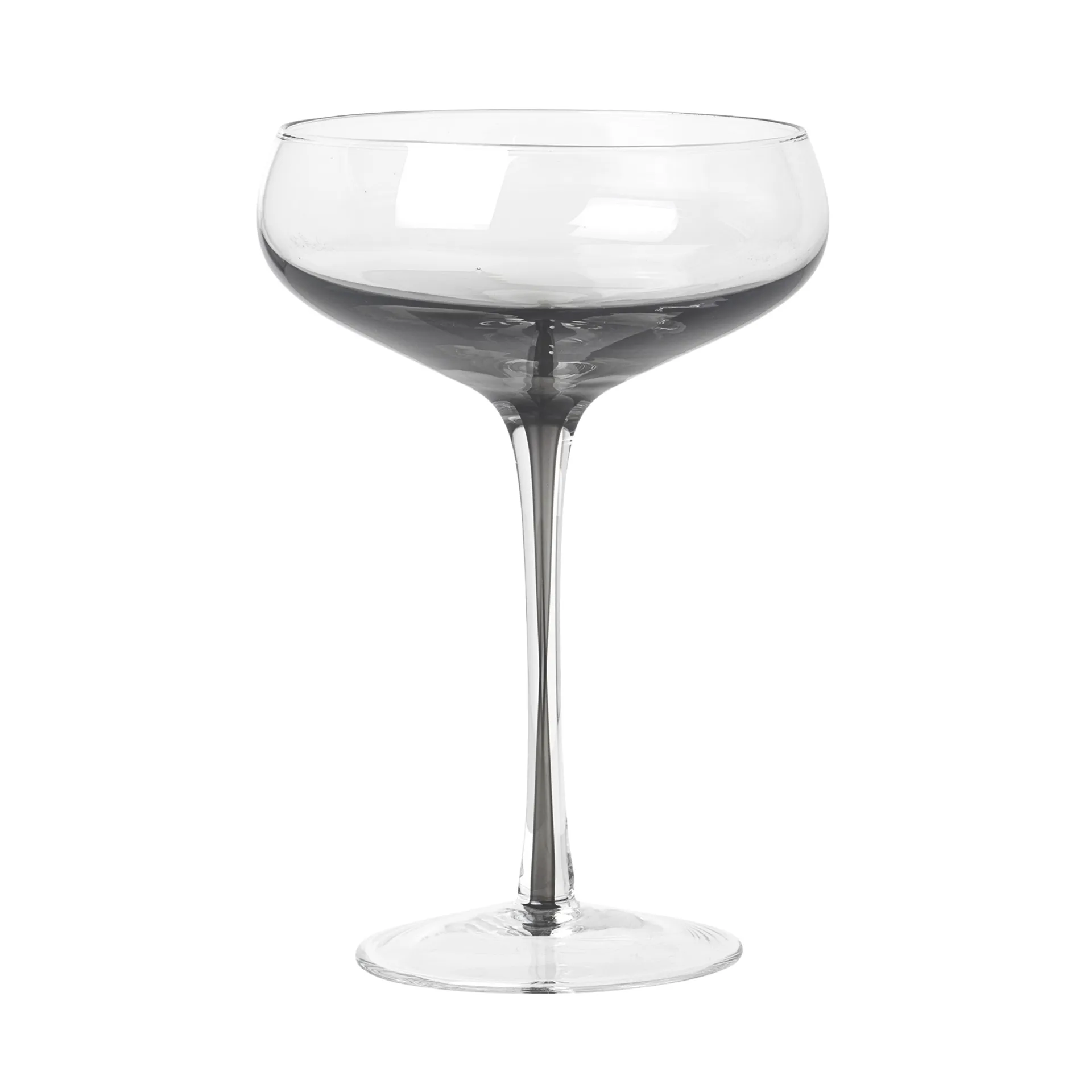 Cocktail- og drinksglas Broste Copenhagen Smoke 20 cl Ø11,2 x H16,3 cm klar/grå