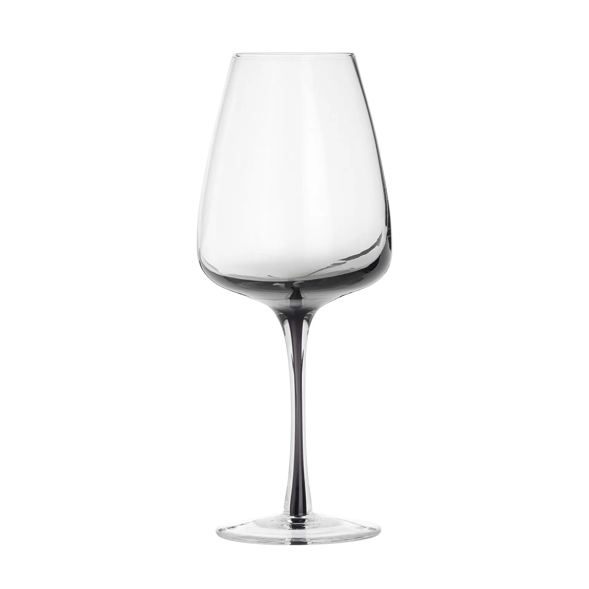 Hvidvinsglas Broste Copenhagen Smoke 40 cl klar/grå Ø8,6 x 21 cm