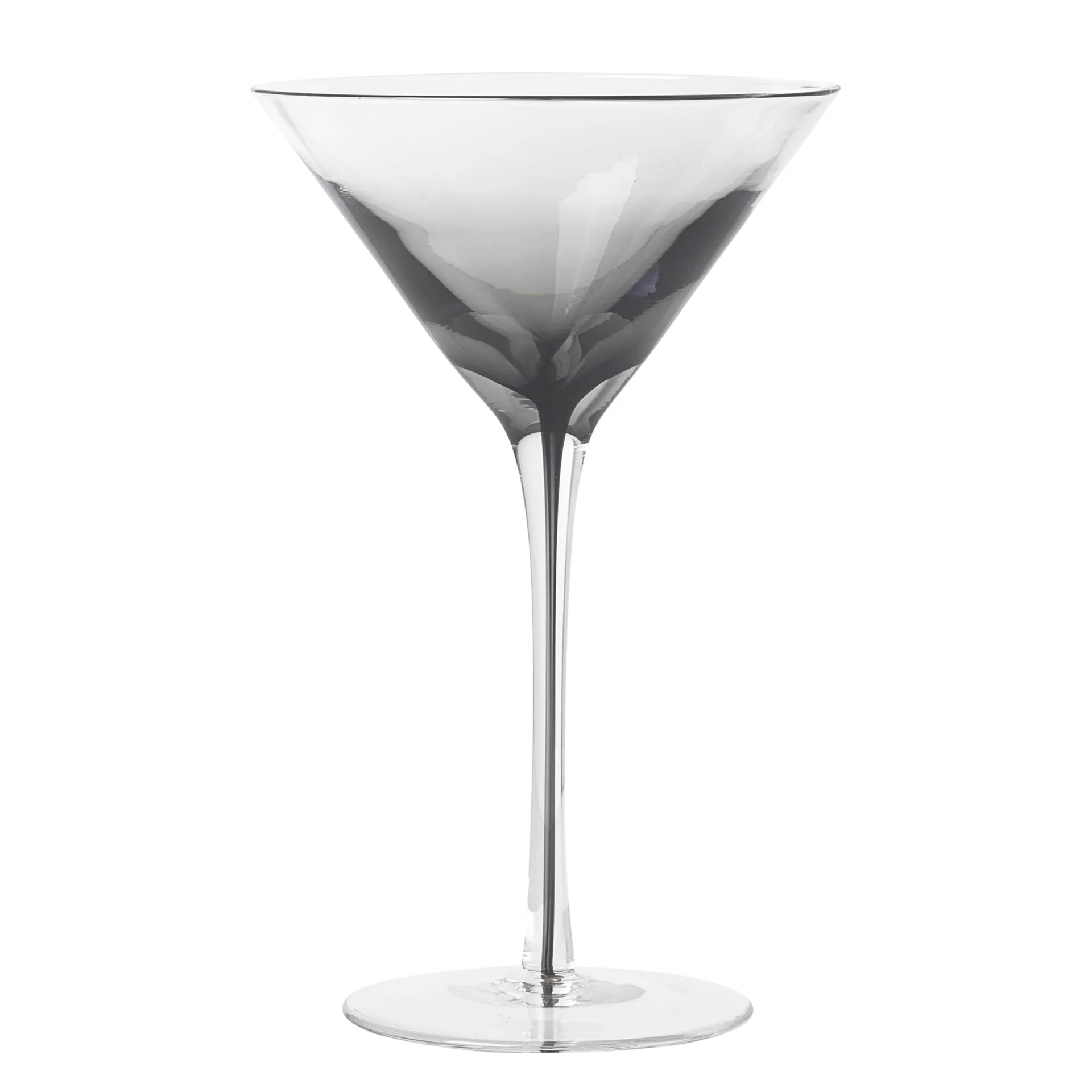 Martini- og cocktailglas Broste Copenhagen Smoke Ø11,5ÃH18,9 cm 20 cl klar/grå glas