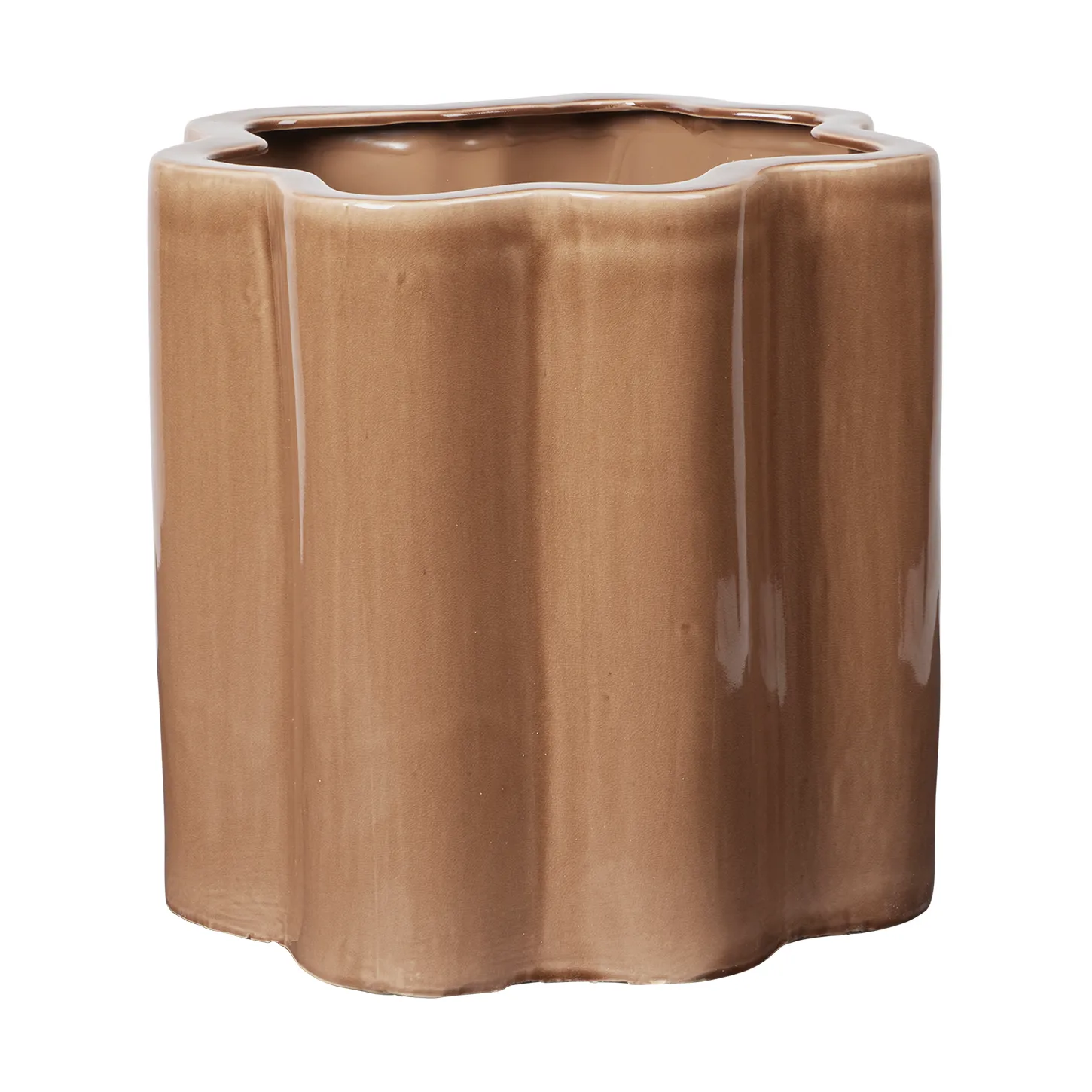 Broste Copenhagen Sonja blomsterkrukke H:36 cm Brown