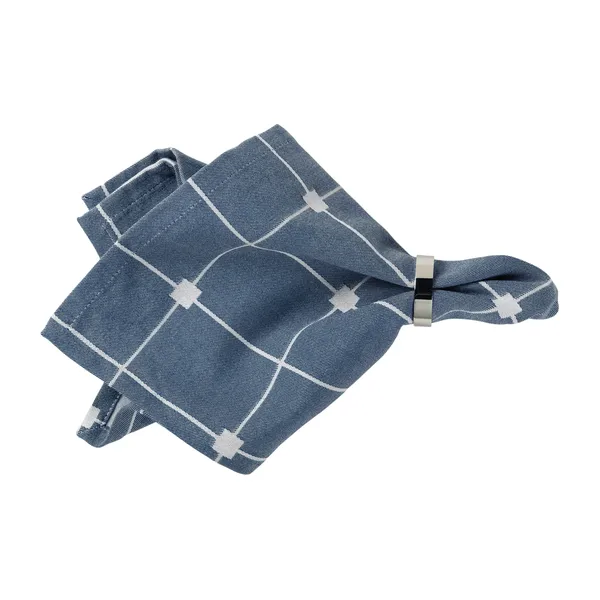 Tila tygservett 45x45 cm, Maritime blue-off