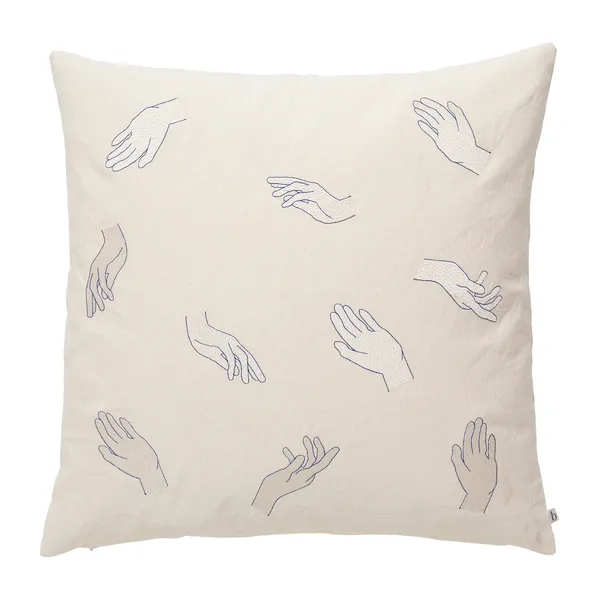 Touch kuddfodral 50x50 cm, Intense blue-off