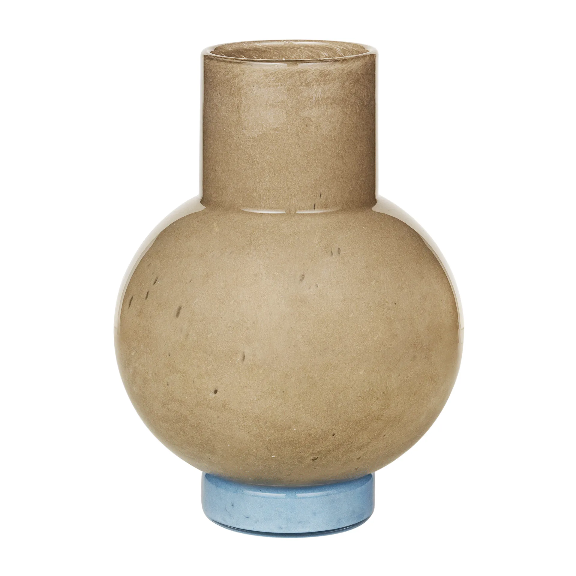 Broste Copenhagen Vase Mari Taupe-seranity light blue