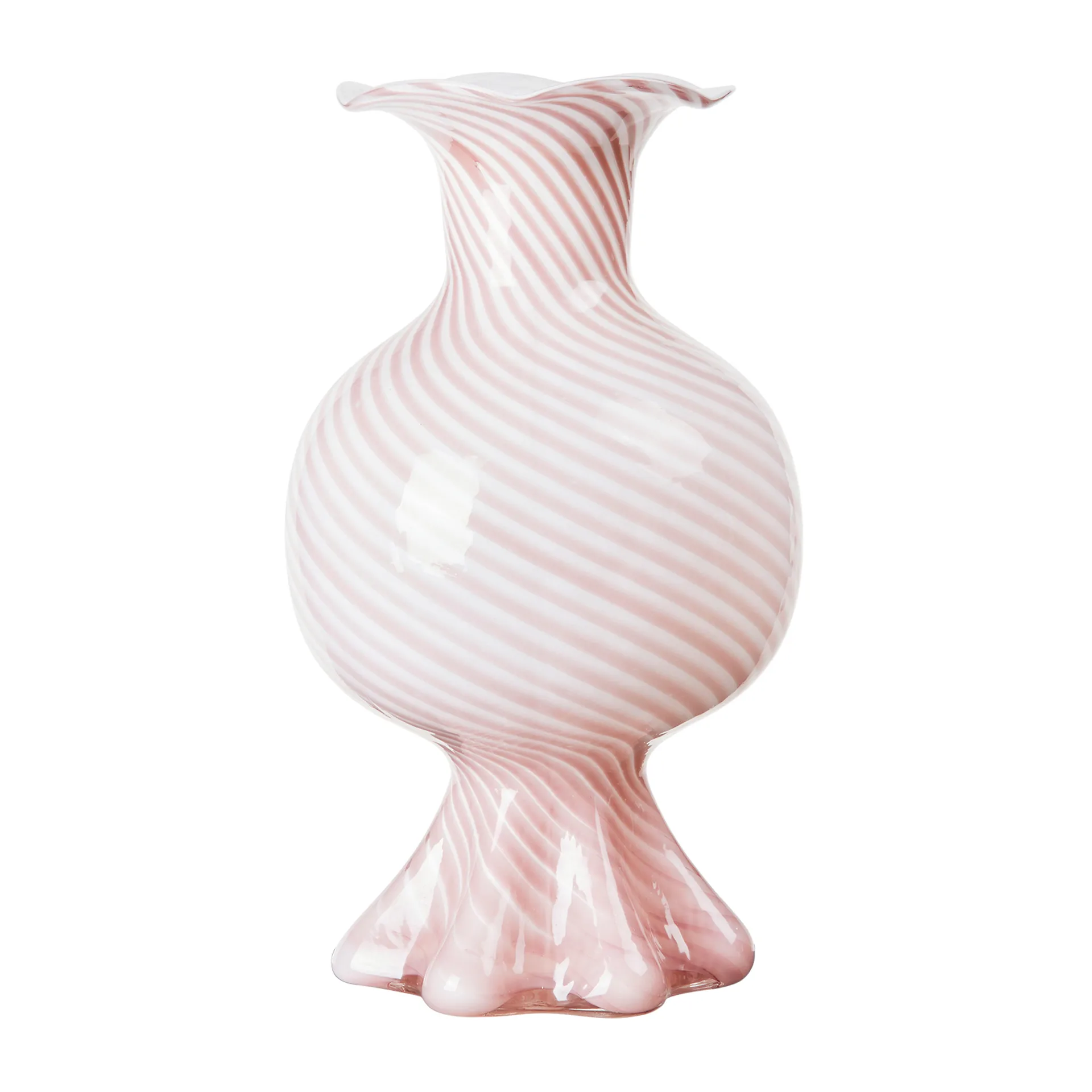 Broste Copenhagen Vase Mella Fairy pink-off white