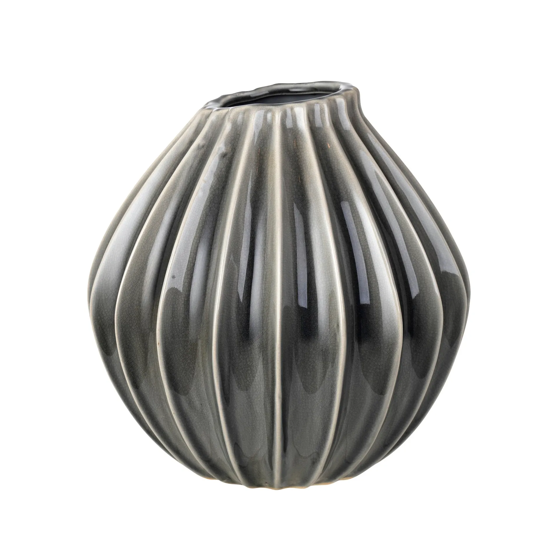 Broste Copenhagen Vase Wide smoked pearl — vue 3