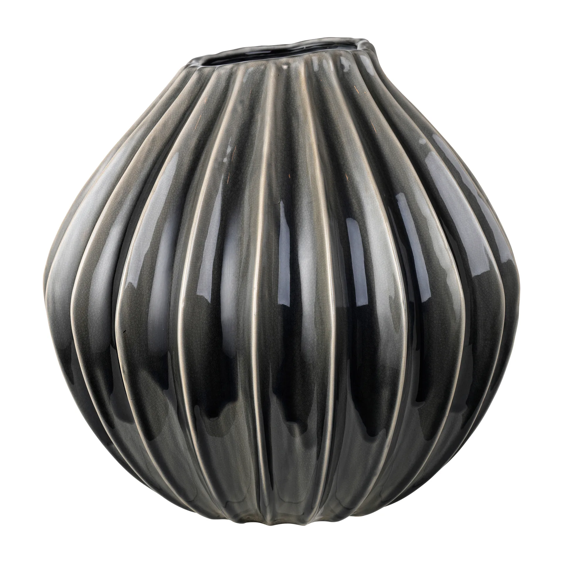 Broste Copenhagen Vase Wide smoked pearl — vue 5