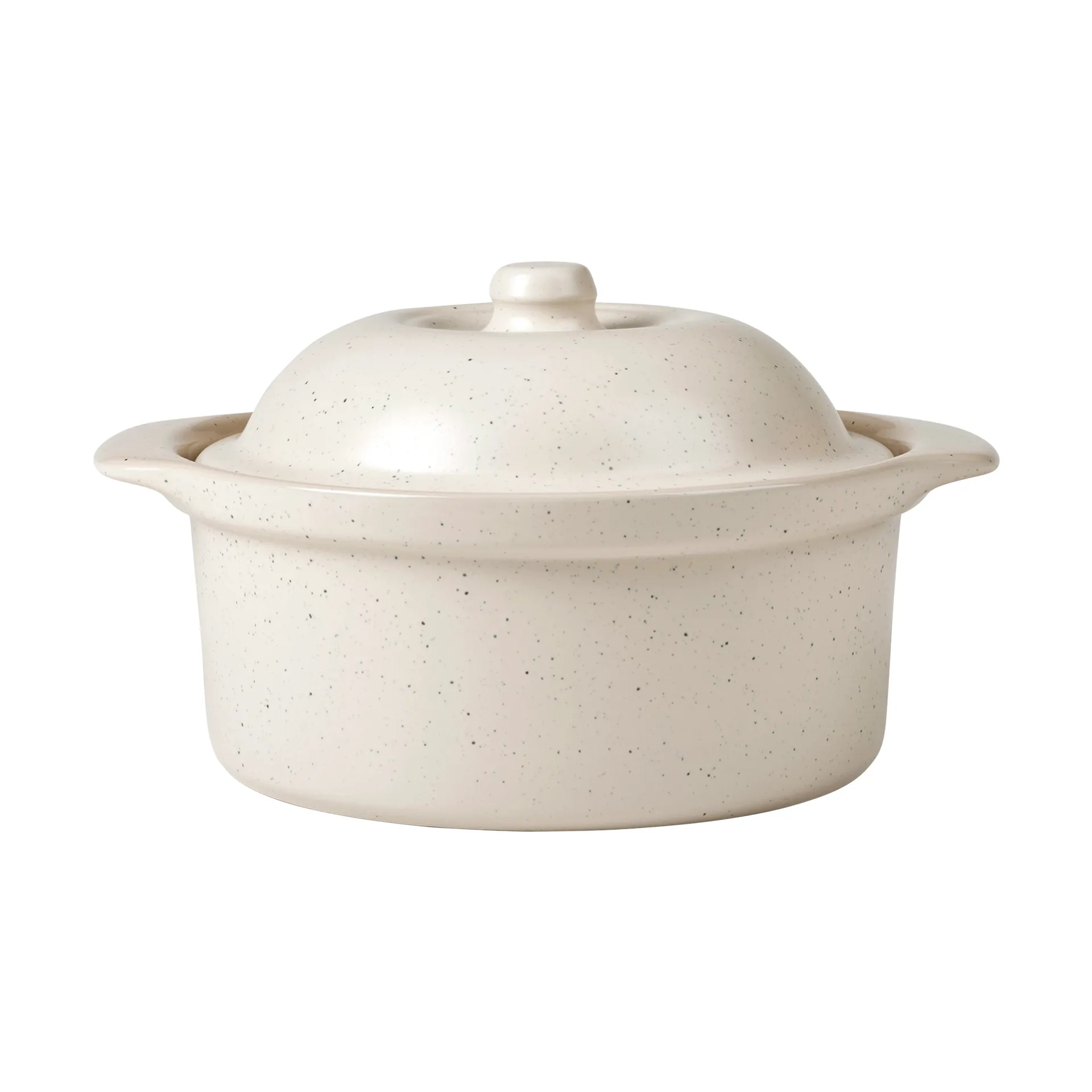 Broste Copenhagen Vig ovnfast fad med låg 20,5x24 cm Beige