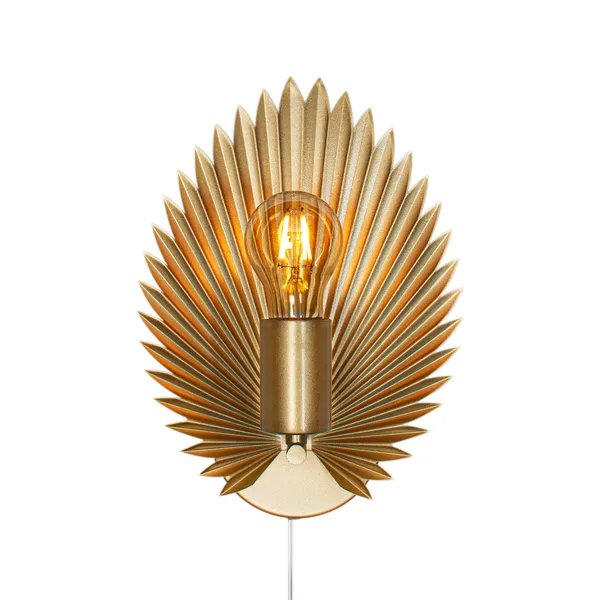 Aruba vägglampa, guld matt