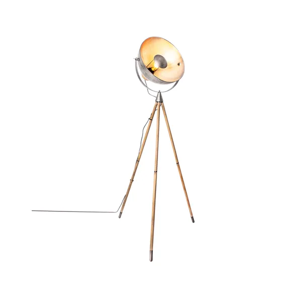 Buckler golvlampa, antiksilver