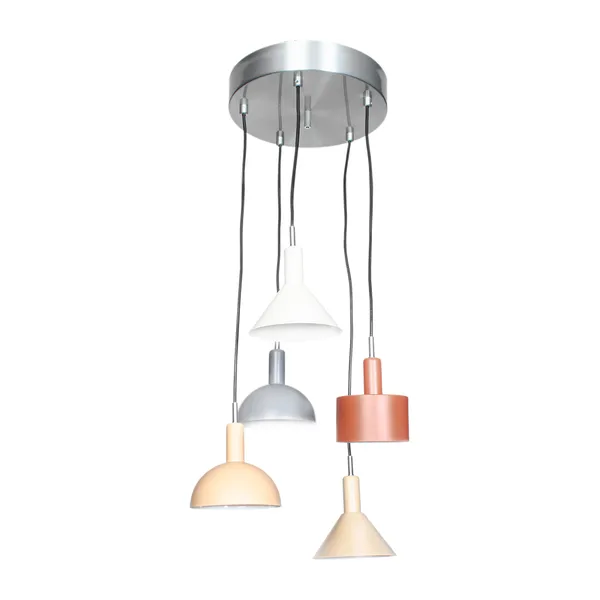 Cabano 5-låg taklampa, Multi