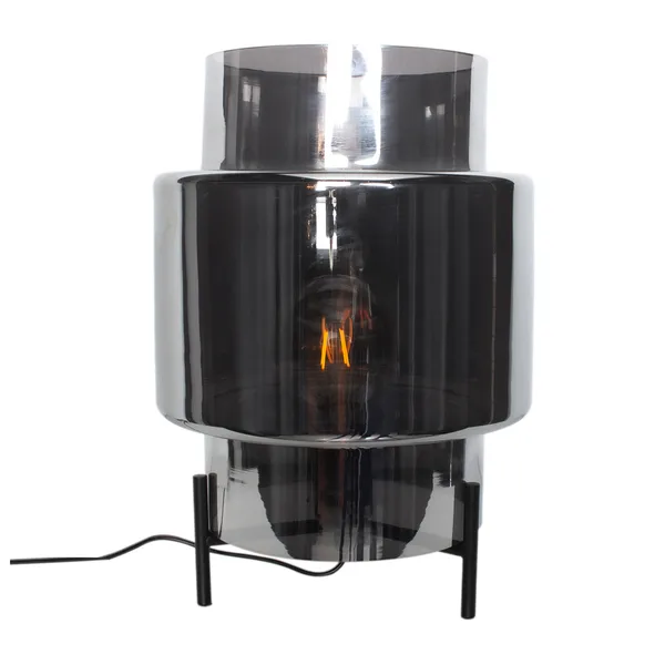 Ebbot bordslampa 37 cm, Smoke