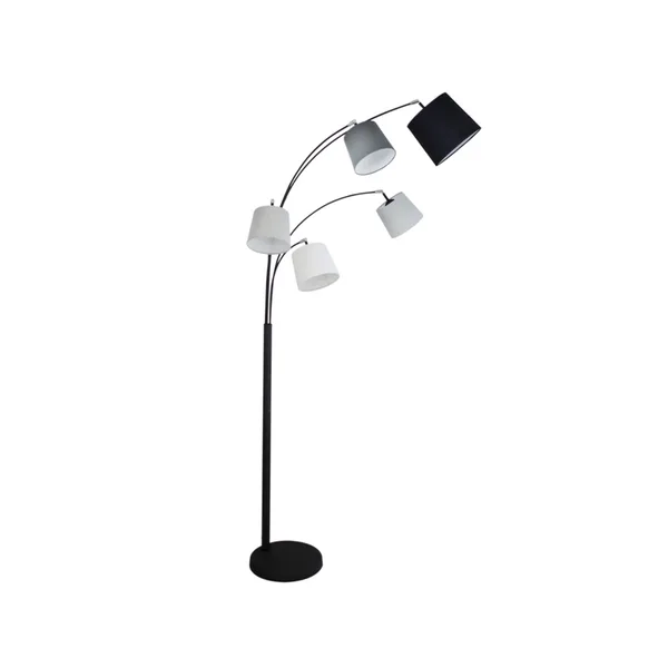 Foggy golvlampa, sandsvart, 5 armar