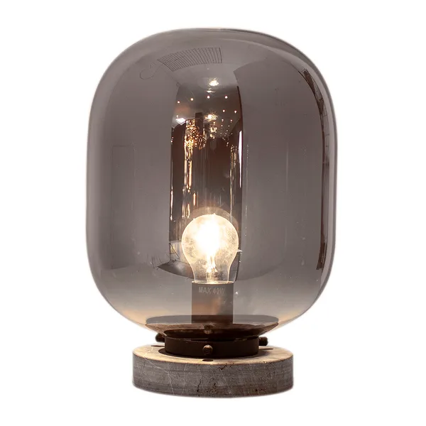 Leola bordslampa, Svart marmor-rökgrå