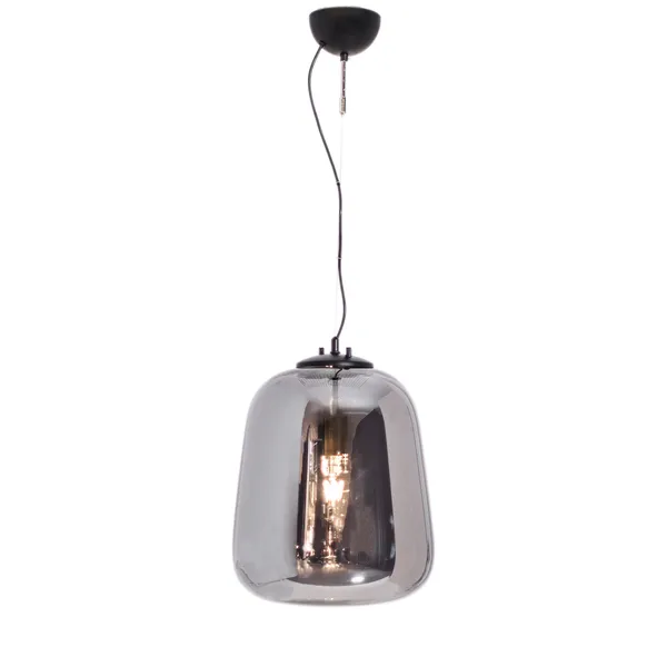 Leola taklampa Ø33 cm, Svart-rökgrå
