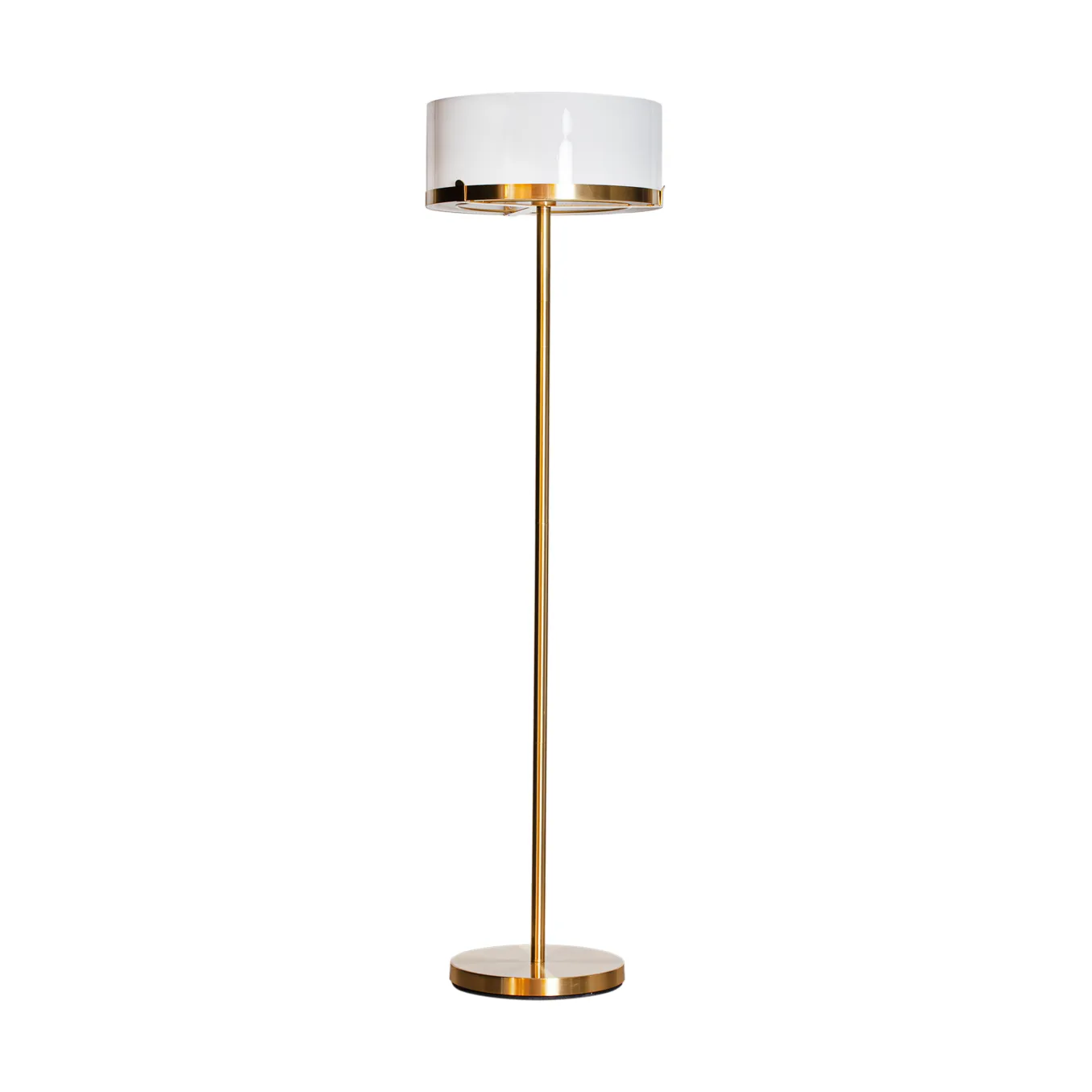 by Rydéns, Marcel gulvlampe H: 150cm messing/hvid