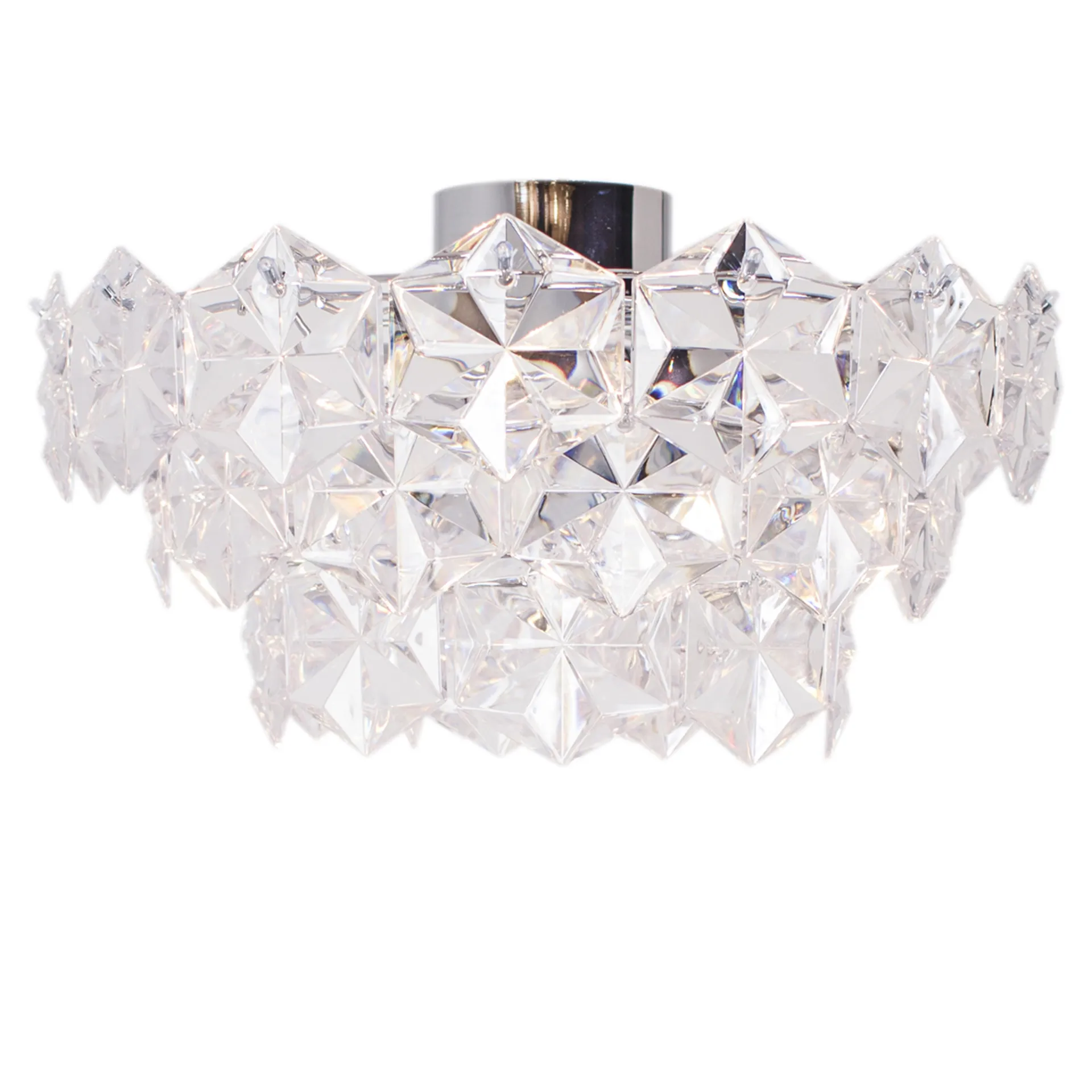 Monarque Loftlampe Chrome/Clear - By Rydéns - Stue - Design - Plastik - Rund