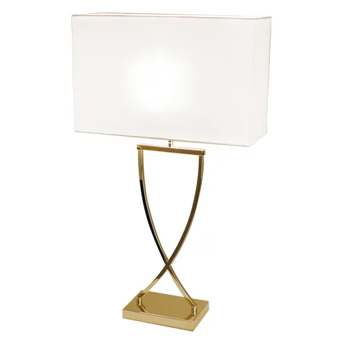 By Rydéns Omega bordlampe 67 cm messing-hvid