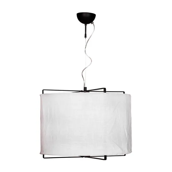 Softy pendel Ø60 cm, Mattvit-mattsvart