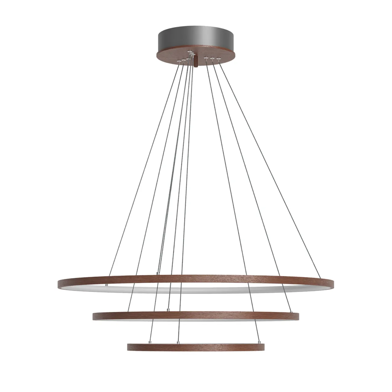 Trione LED-pendellampe, natur, Ø 80 cm, træ – By Rydéns - Spisestue - Moderne - Med flere lyskilder