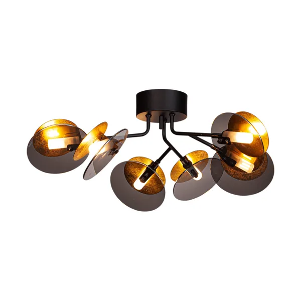 Turno plafond Ø66 cm, Matt svart