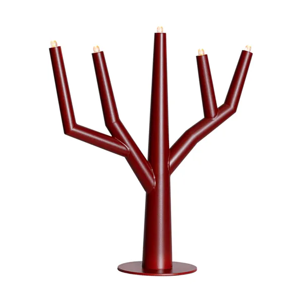 Winter Ruby adventsljusstake, Oxidröd
