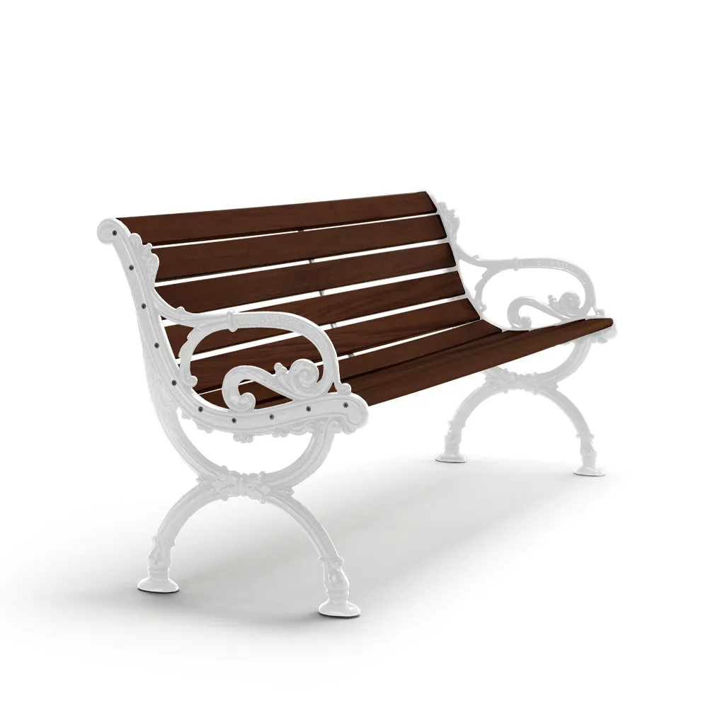 Byarums bruk Canapé Byarum Pin brun lasure, support blanc,