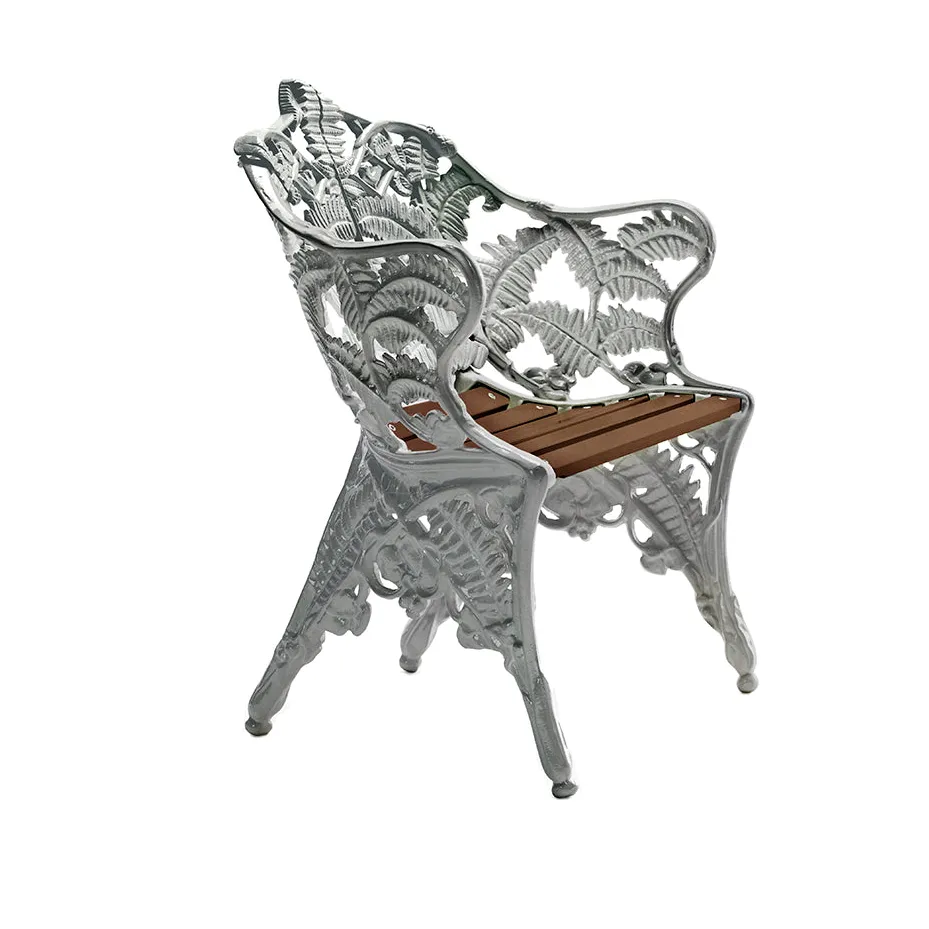 Byarums bruk Fauteuil Classic Aluminium-acajou huilé