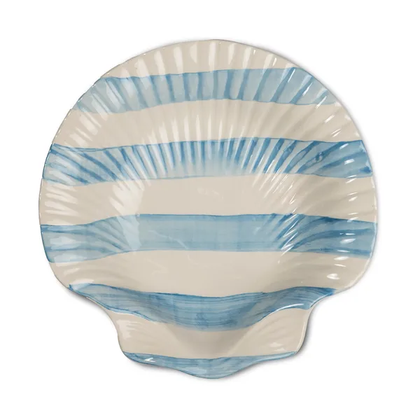 Armona stripe tallrik 23,5x23,5 cm, Ljusblå